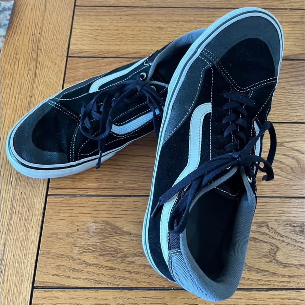 Vans Black and White Skate Sneakers